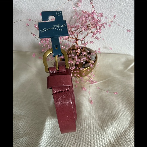 Universa Thread Night Burgundy Belt (Size Small) NWT - Picture 2 of 9